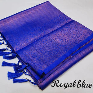 Sophisticated R Blue Colour Traditional Looking Silk Saree