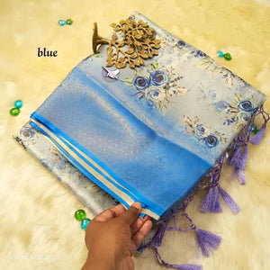Glorious Dark Blue Colour Traditional Looking Silk Saree