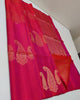 Adorable Pink Colour Traditional Looking Silk Saree