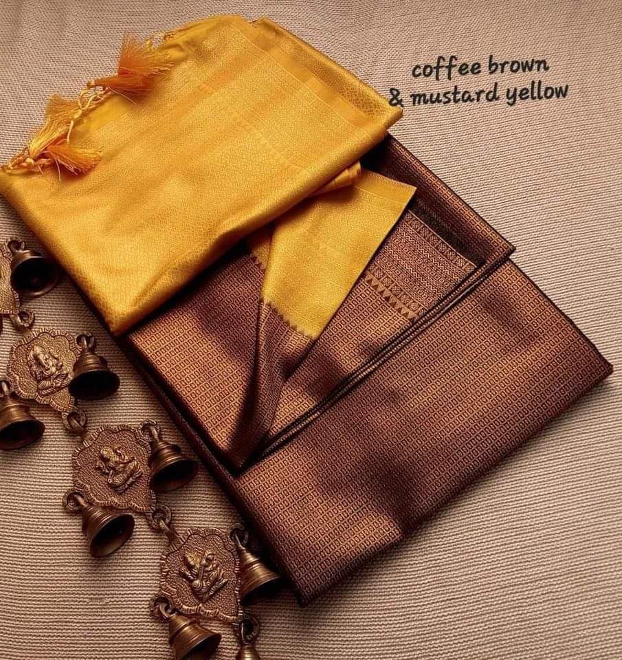 Buy Festival Wear Brown Weaving Lichi Silk Saree Online From Surat  Wholesale Shop.