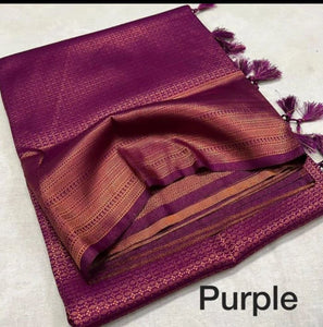 Purple Kubera Pattu Saree