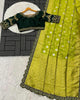 Pista Green Colour Soft Silk Saree With stitch Blouse