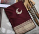 Blissful Marun  Colour Traditional Looking Silk Saree