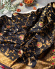 Adorable Black Colour Traditional Looking Silk Saree