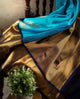 Glorious Turquoise Colour Traditional Looking Silk Saree