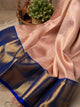 Captivating Cream & Peach Colour Traditional Looking Silk Saree
