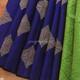 Innovative Blue Colour Traditional Looking Silk Saree