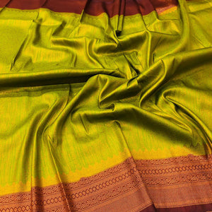 Glorious Pista Colour Traditional Looking Silk Saree