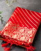 Refreshing Red Colour Traditional Looking Silk Saree