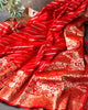 Refreshing Red Colour Traditional Looking Silk Saree