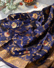 Lovely Blue  Colour Traditional Looking Silk Saree