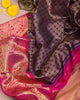 NevyBlue Silk  Saree With Rich Pallu